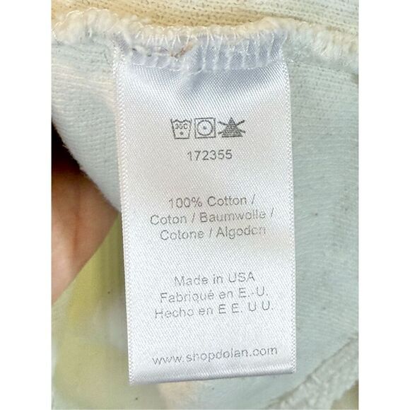 Dolan White Textured Cotton Crewneck Balloon Sleeve Women's Sweater Top XS - Picture 6 of 10